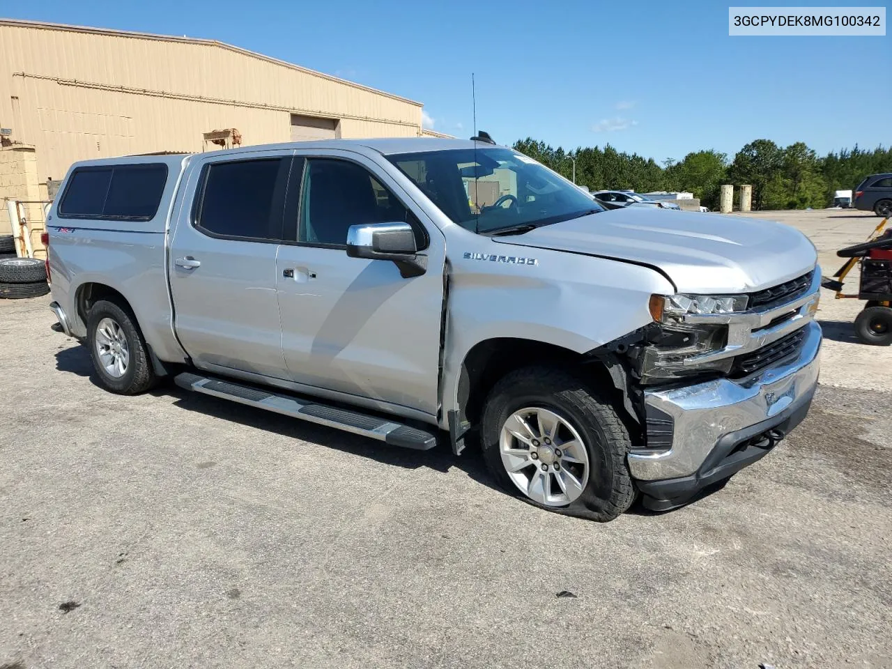 3GCPYDEK8MG100342 2021 Chevrolet Silverado K1500 Lt