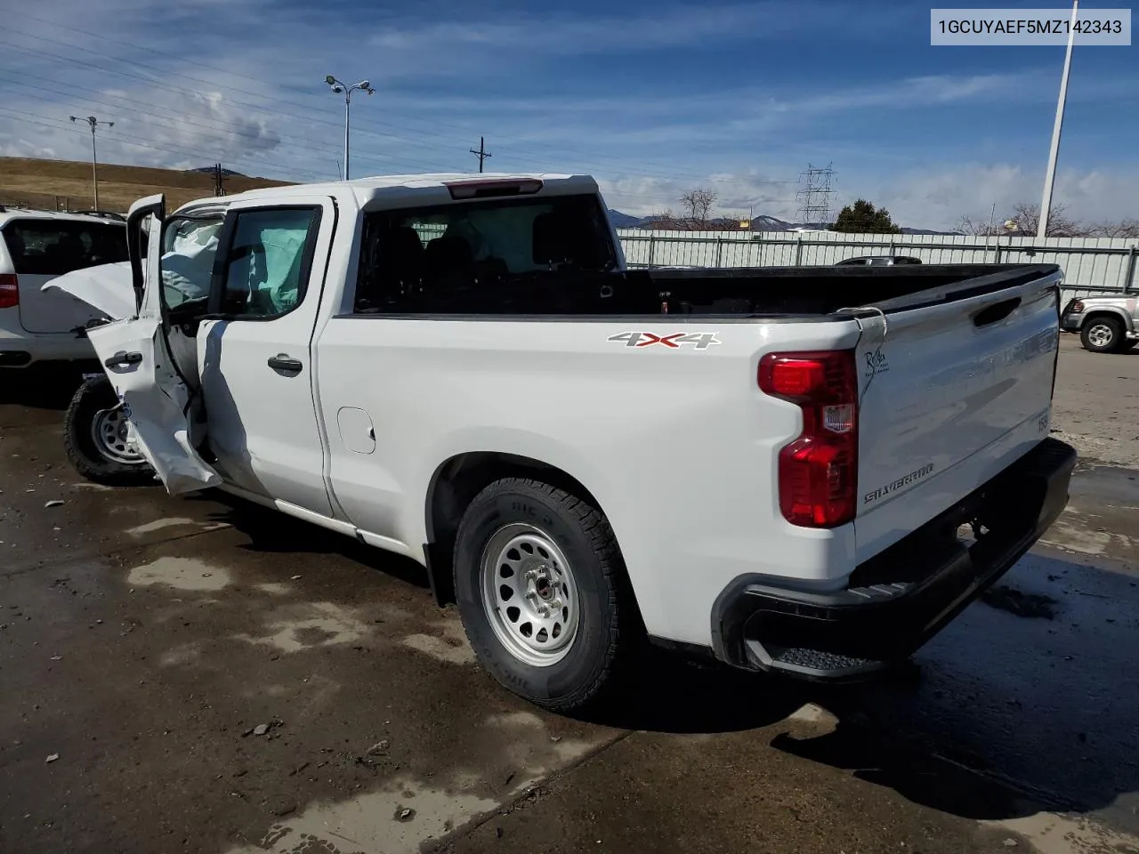 2021 Chevrolet Silverado K1500 VIN: 1GCUYAEF5MZ142343 Lot: 45414654