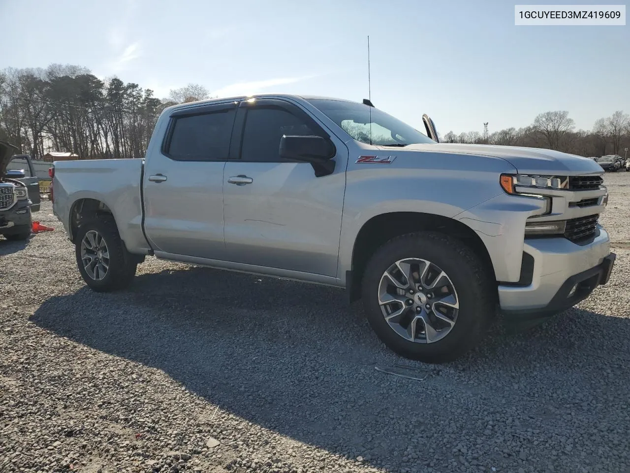 2021 Chevrolet Silverado K1500 Rst VIN: 1GCUYEED3MZ419609 Lot: 46643954