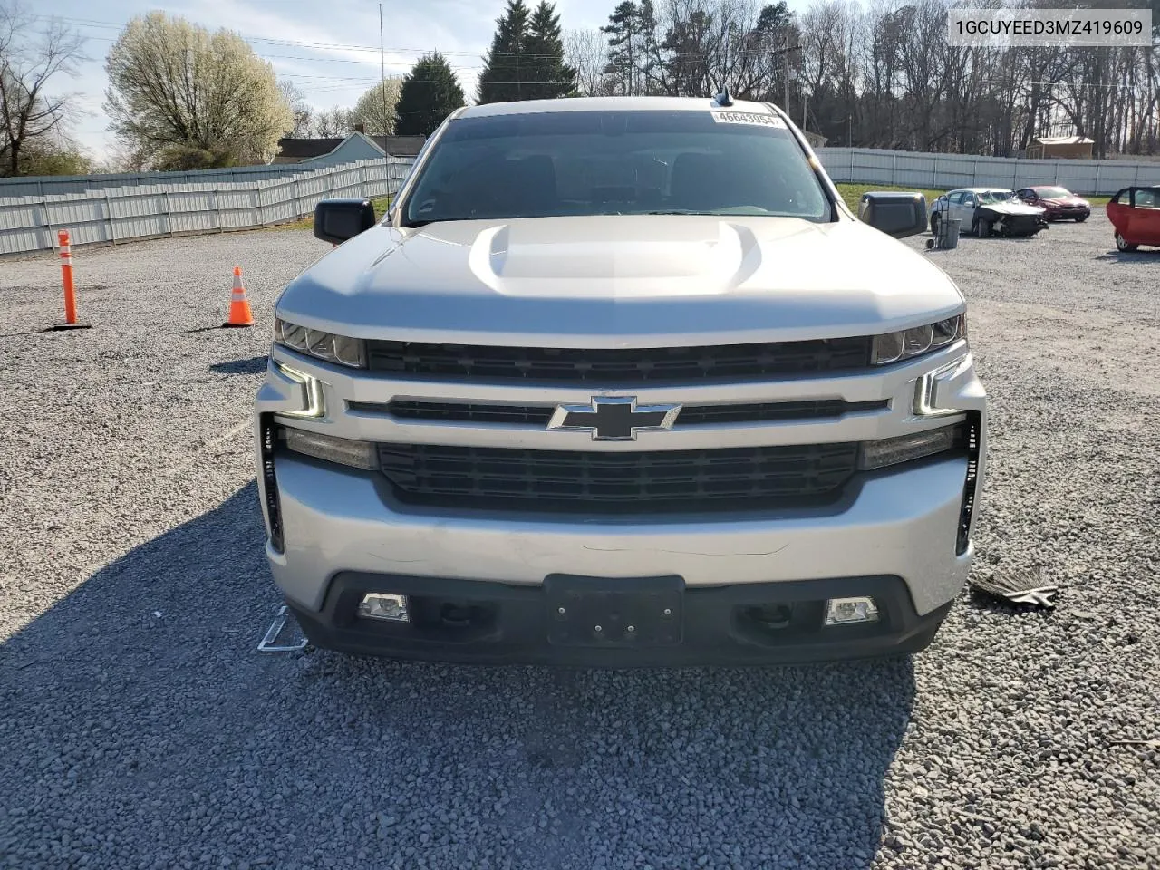 2021 Chevrolet Silverado K1500 Rst VIN: 1GCUYEED3MZ419609 Lot: 46643954