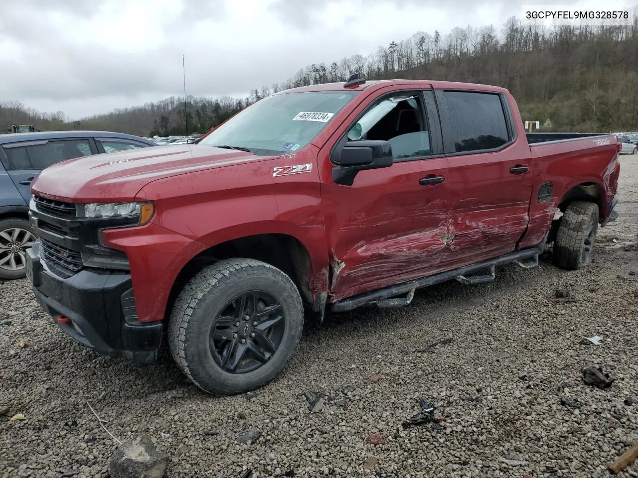 2021 Chevrolet Silverado K1500 Lt Trail Boss VIN: 3GCPYFEL9MG328578 Lot: 46978334