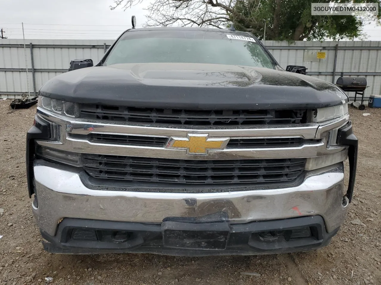 2021 Chevrolet Silverado K1500 Lt VIN: 3GCUYDED1MG432000 Lot: 47118774