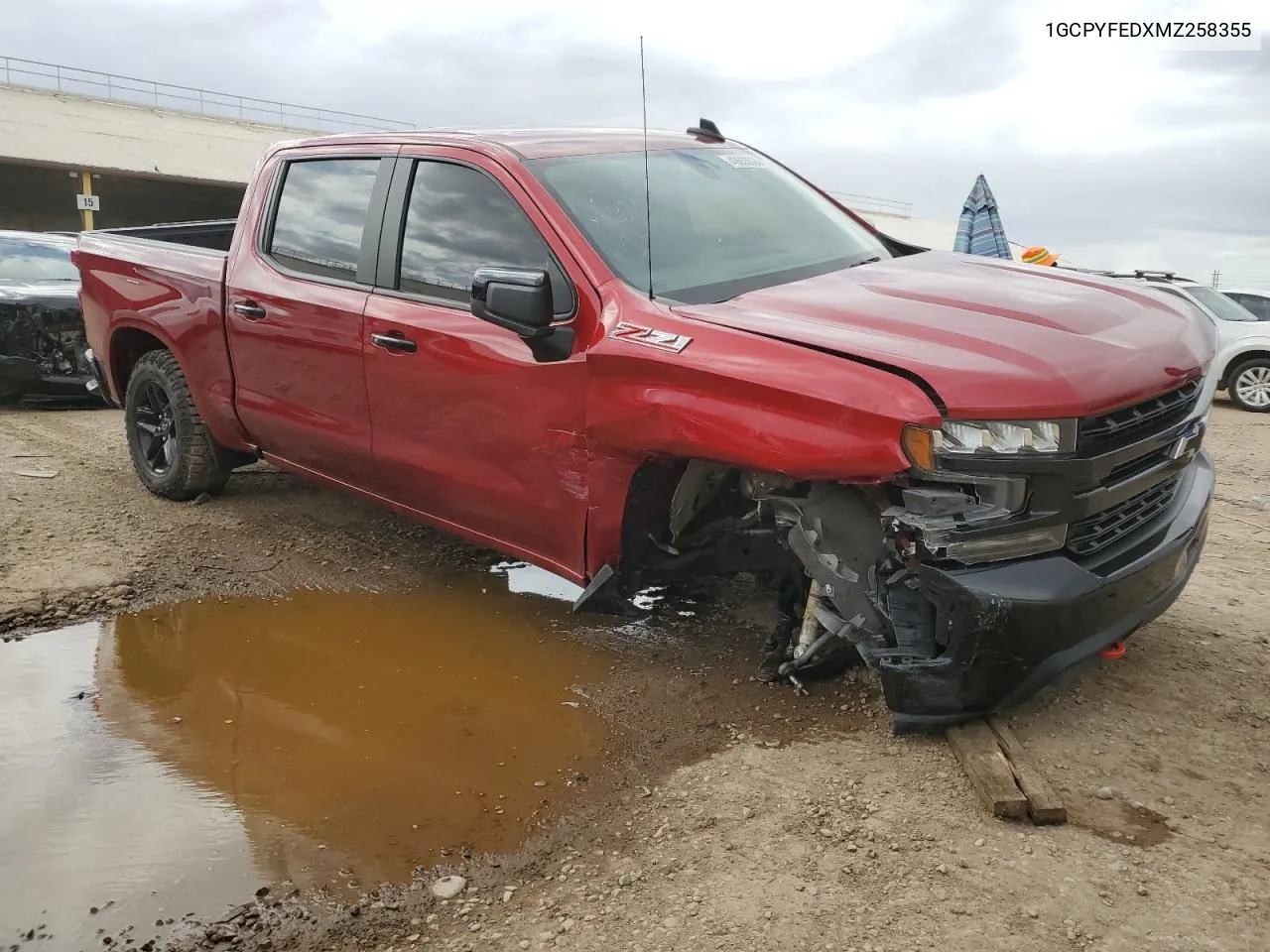 2021 Chevrolet Silverado K1500 Lt Trail Boss VIN: 1GCPYFEDXMZ258355 Lot: 49635004