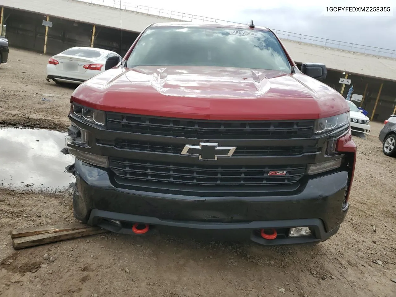 1GCPYFEDXMZ258355 2021 Chevrolet Silverado K1500 Lt Trail Boss