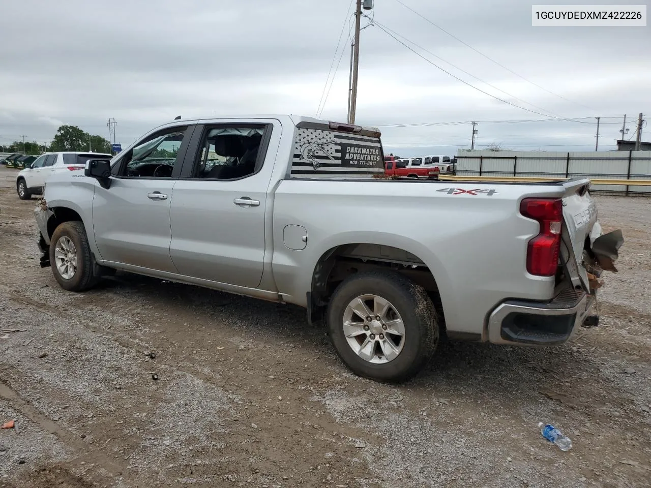 2021 Chevrolet Silverado K1500 Lt VIN: 1GCUYDEDXMZ422226 Lot: 53051614