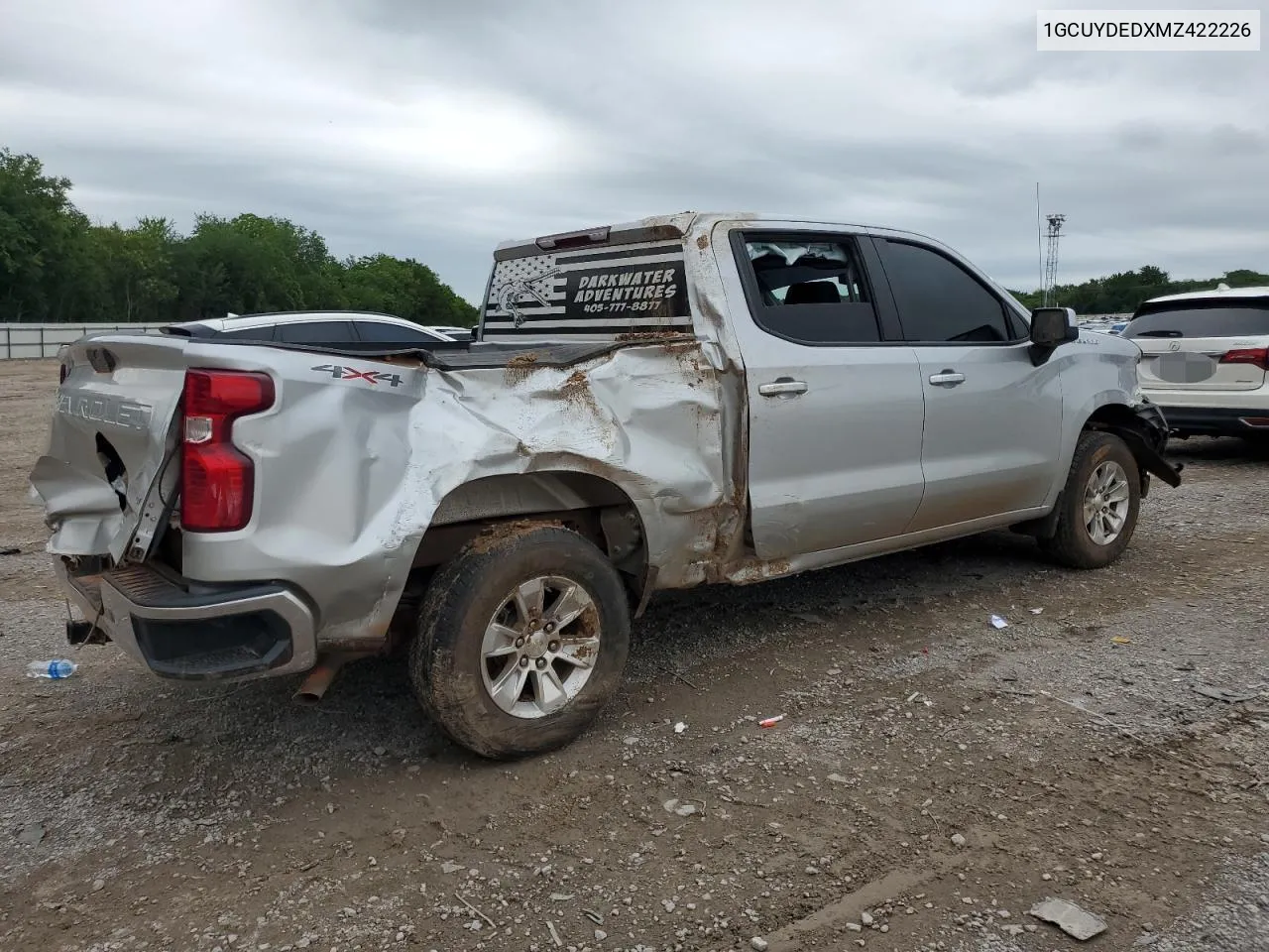 2021 Chevrolet Silverado K1500 Lt VIN: 1GCUYDEDXMZ422226 Lot: 53051614