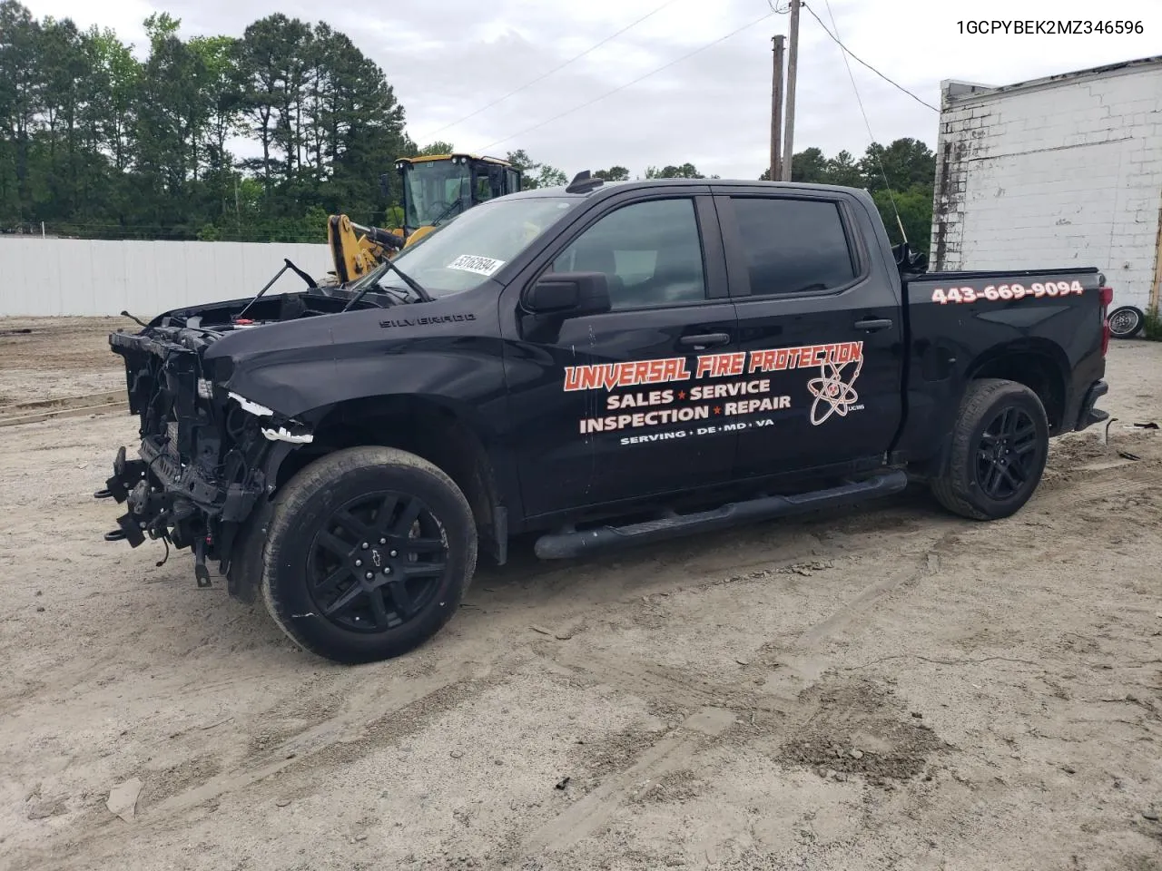 2021 Chevrolet Silverado K1500 Custom VIN: 1GCPYBEK2MZ346596 Lot: 53162694