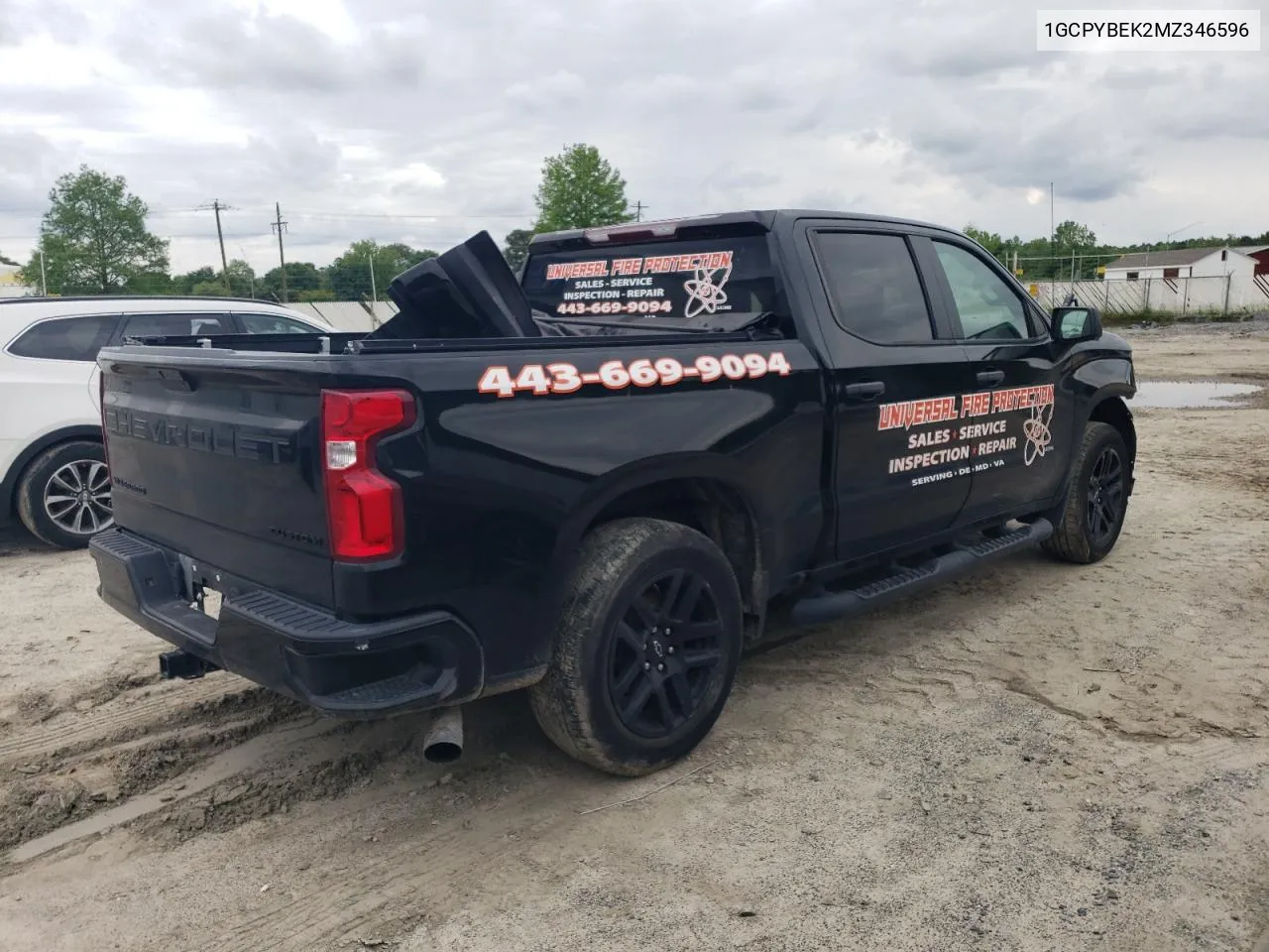 2021 Chevrolet Silverado K1500 Custom VIN: 1GCPYBEK2MZ346596 Lot: 53162694