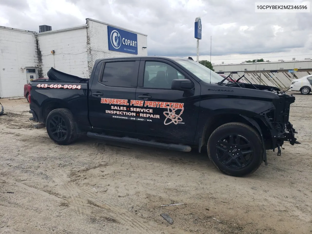 2021 Chevrolet Silverado K1500 Custom VIN: 1GCPYBEK2MZ346596 Lot: 53162694