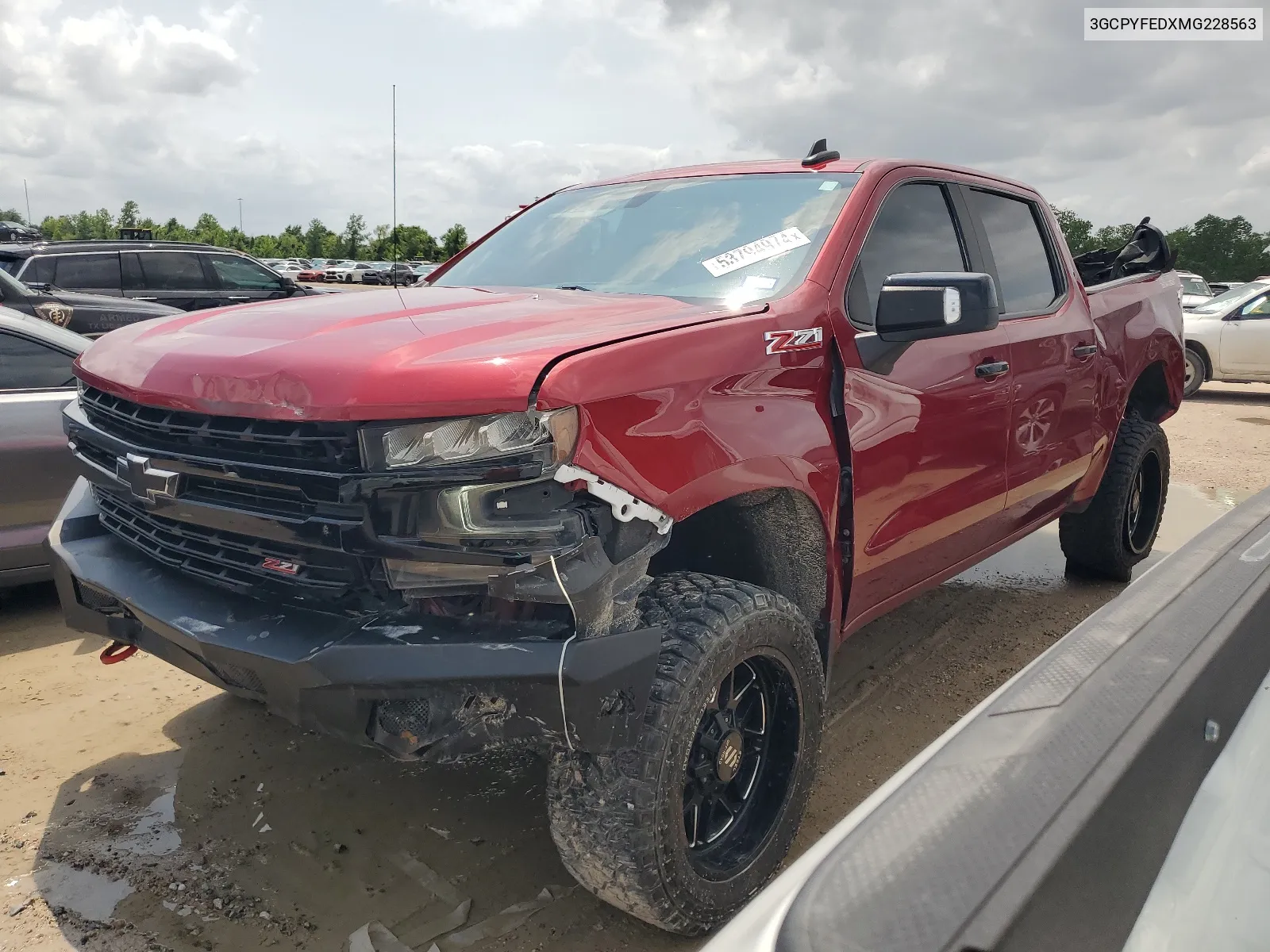 2021 Chevrolet Silverado K1500 Lt Trail Boss VIN: 3GCPYFEDXMG228563 Lot: 53794974