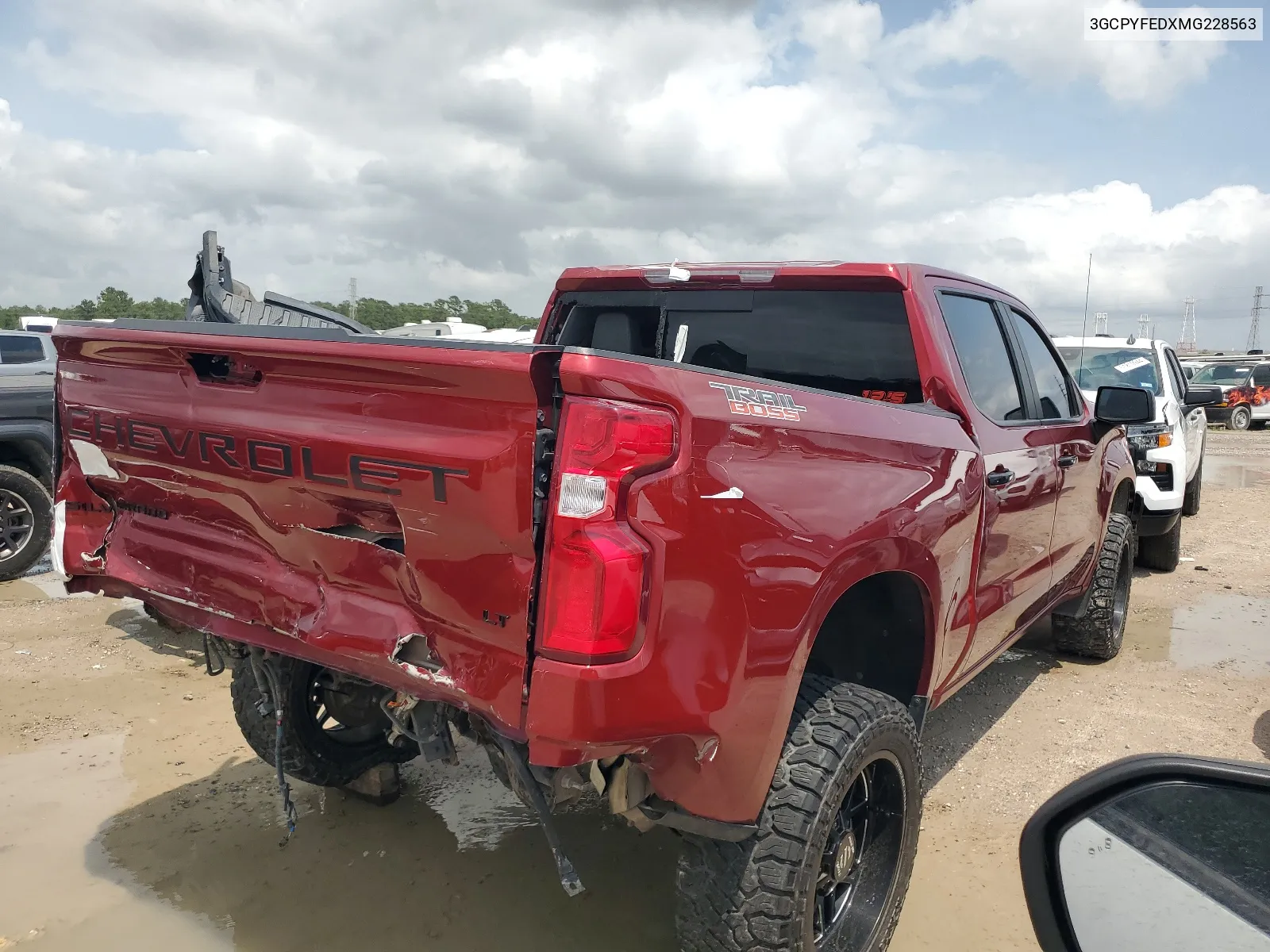 2021 Chevrolet Silverado K1500 Lt Trail Boss VIN: 3GCPYFEDXMG228563 Lot: 53794974