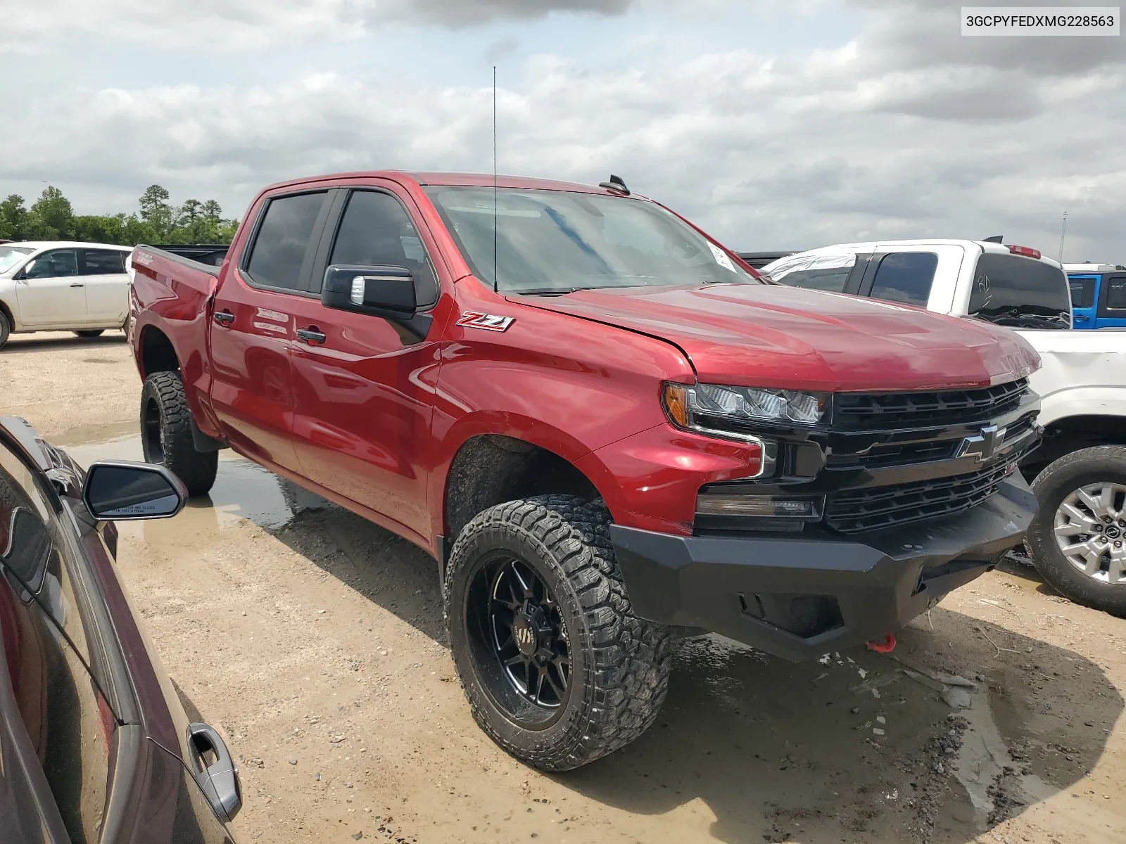 2021 Chevrolet Silverado K1500 Lt Trail Boss VIN: 3GCPYFEDXMG228563 Lot: 53794974