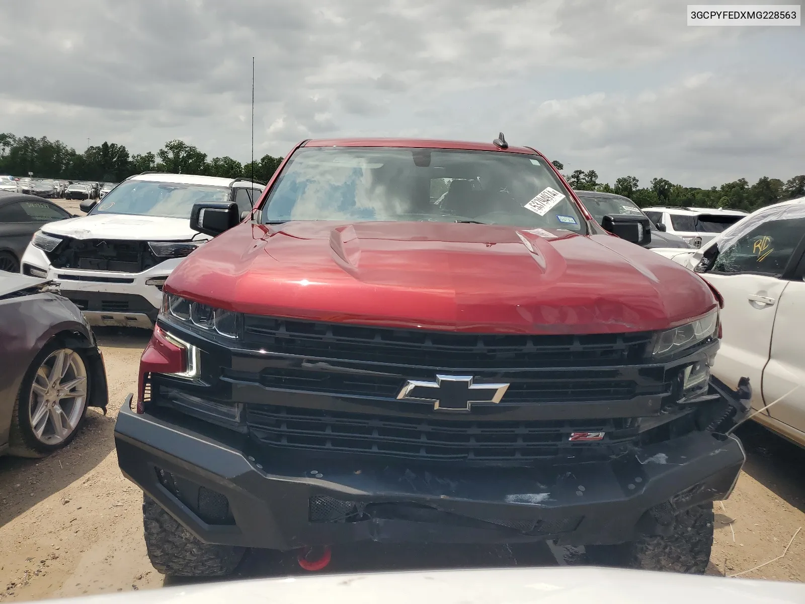 2021 Chevrolet Silverado K1500 Lt Trail Boss VIN: 3GCPYFEDXMG228563 Lot: 53794974