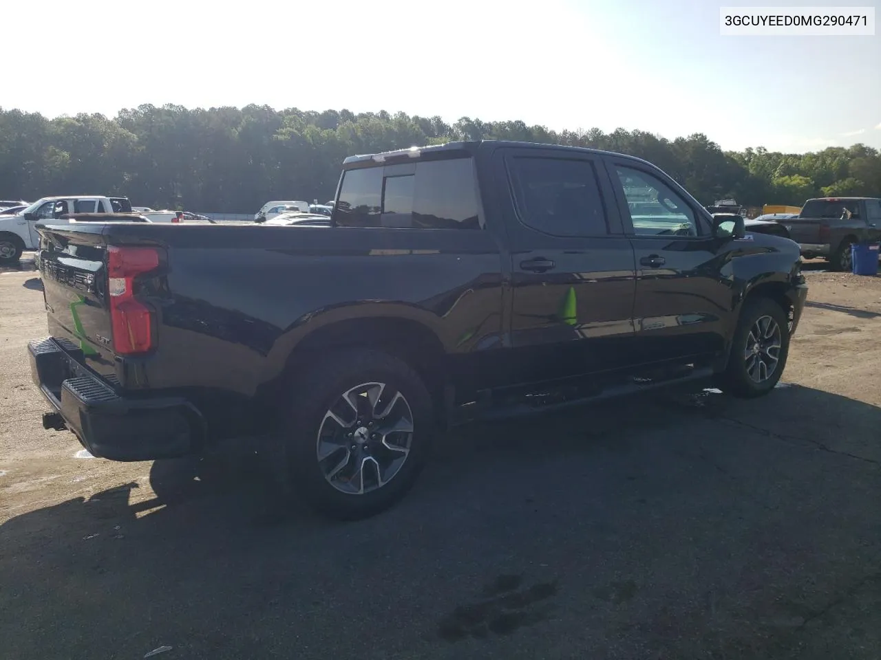 2021 Chevrolet Silverado K1500 Rst VIN: 3GCUYEED0MG290471 Lot: 55877864