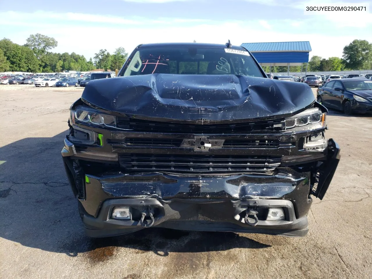 2021 Chevrolet Silverado K1500 Rst VIN: 3GCUYEED0MG290471 Lot: 55877864