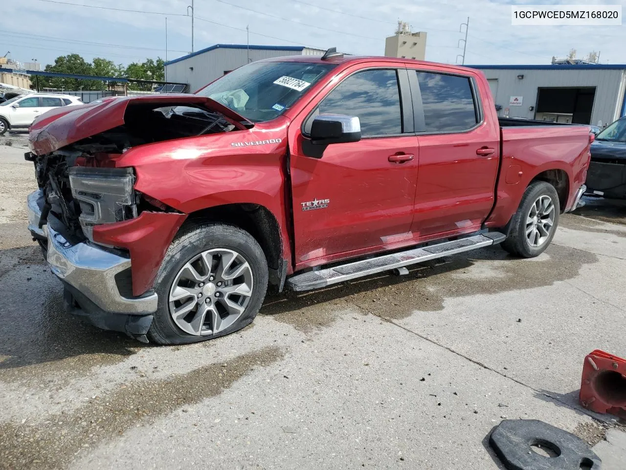 2021 Chevrolet Silverado C1500 Lt VIN: 1GCPWCED5MZ168020 Lot: 56827764