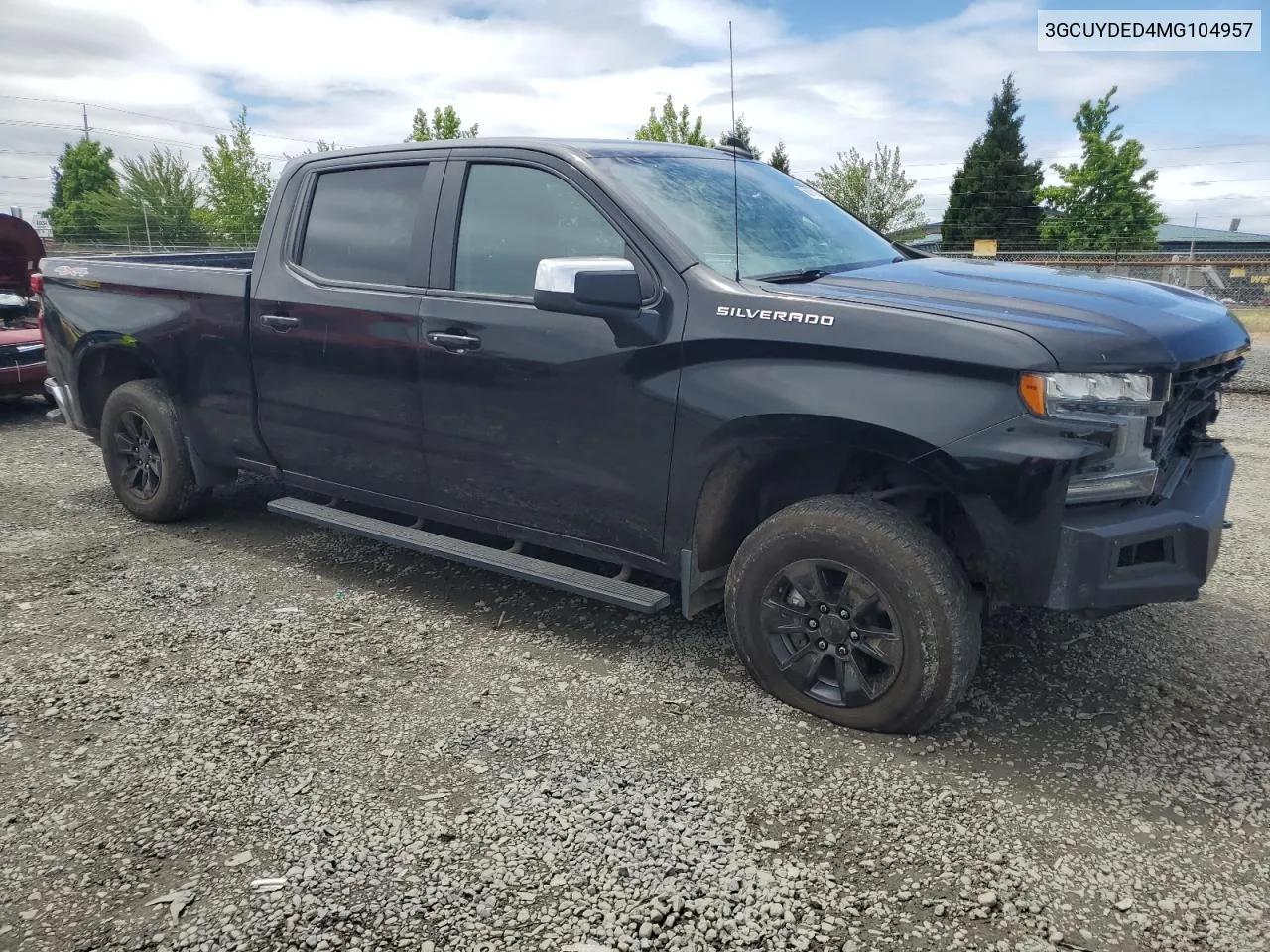 2021 Chevrolet Silverado K1500 Lt VIN: 3GCUYDED4MG104957 Lot: 56870154