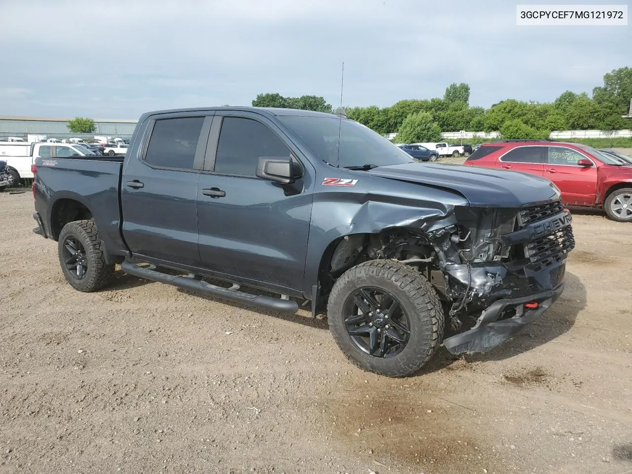 2021 Chevrolet Silverado K1500 Trail Boss Custom VIN: 3GCPYCEF7MG121972 Lot: 58284164