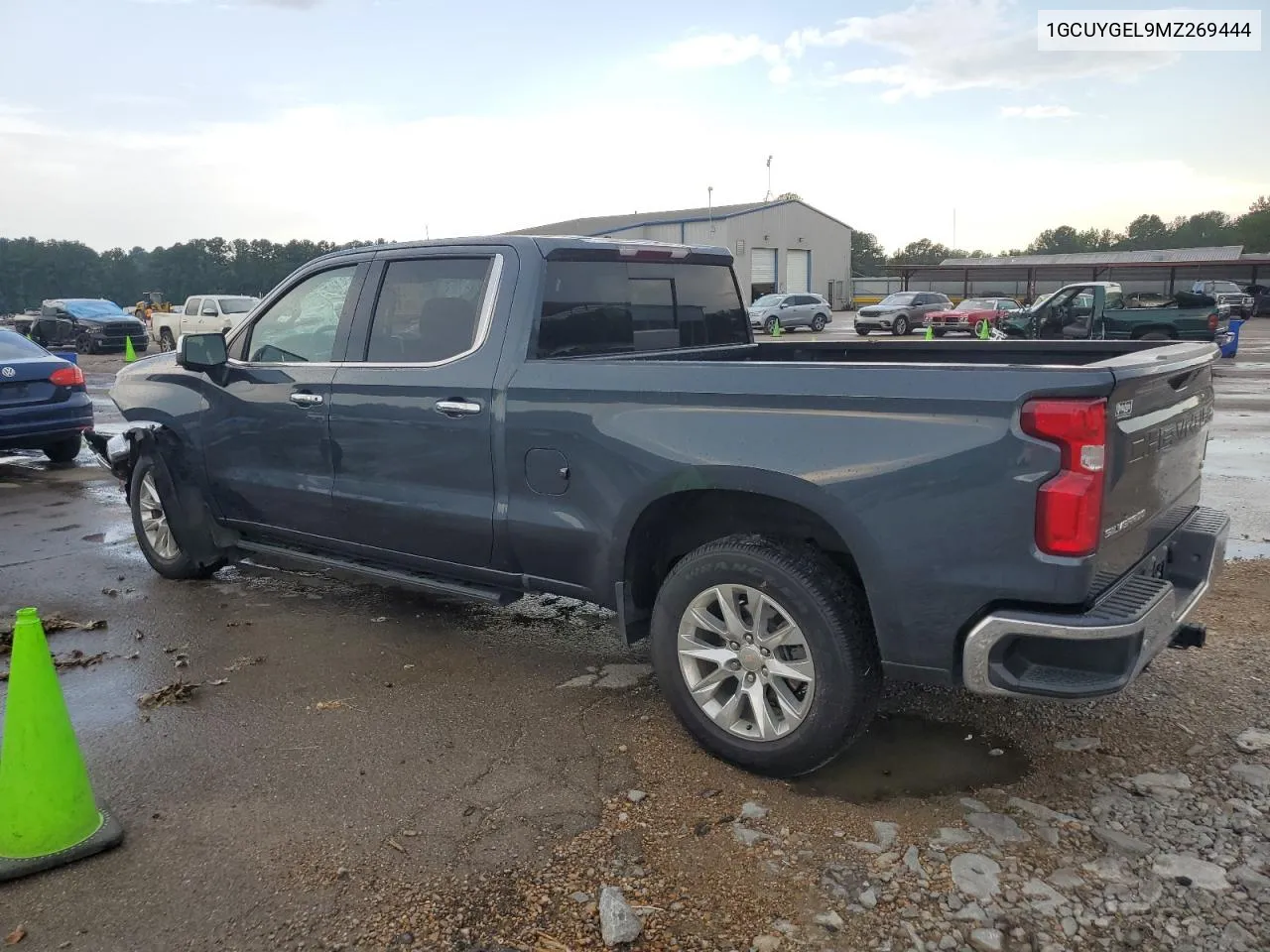 2021 Chevrolet Silverado K1500 Ltz VIN: 1GCUYGEL9MZ269444 Lot: 60490464