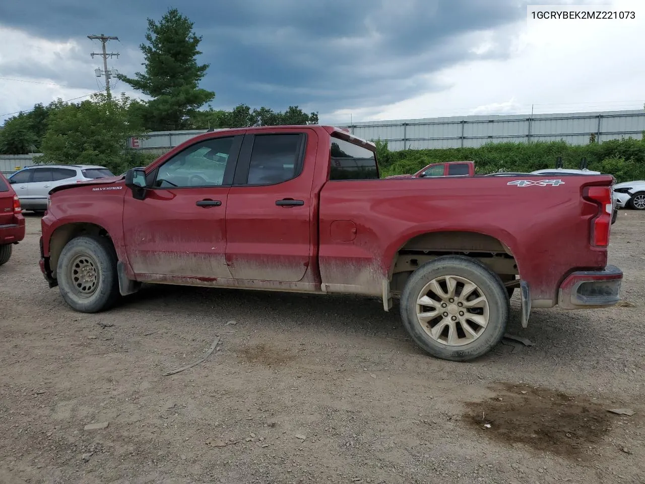 2021 Chevrolet Silverado K1500 Custom VIN: 1GCRYBEK2MZ221073 Lot: 61263314