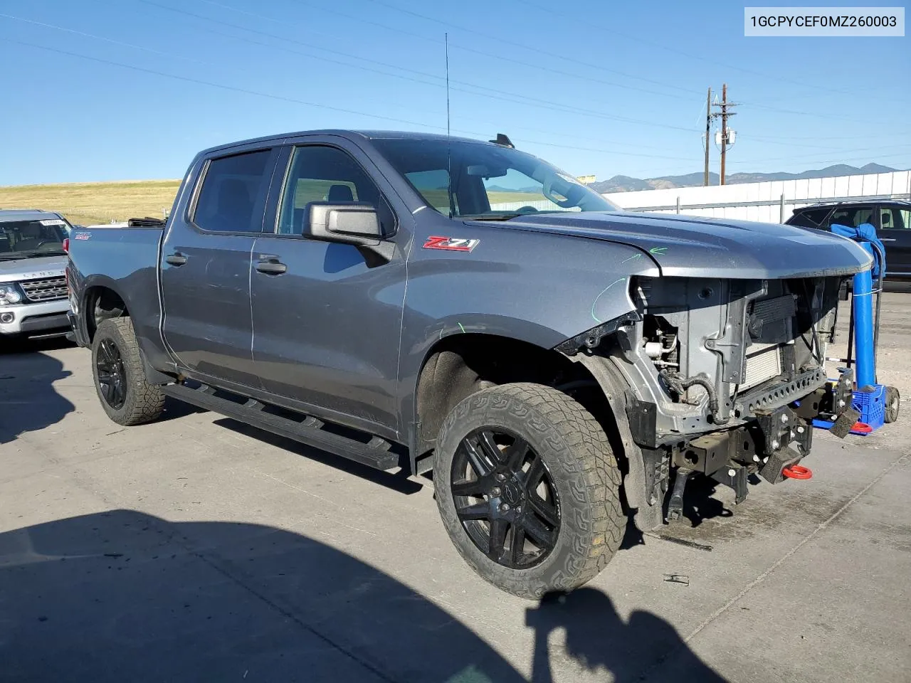 2021 Chevrolet Silverado K1500 Trail Boss Custom VIN: 1GCPYCEF0MZ260003 Lot: 62048814