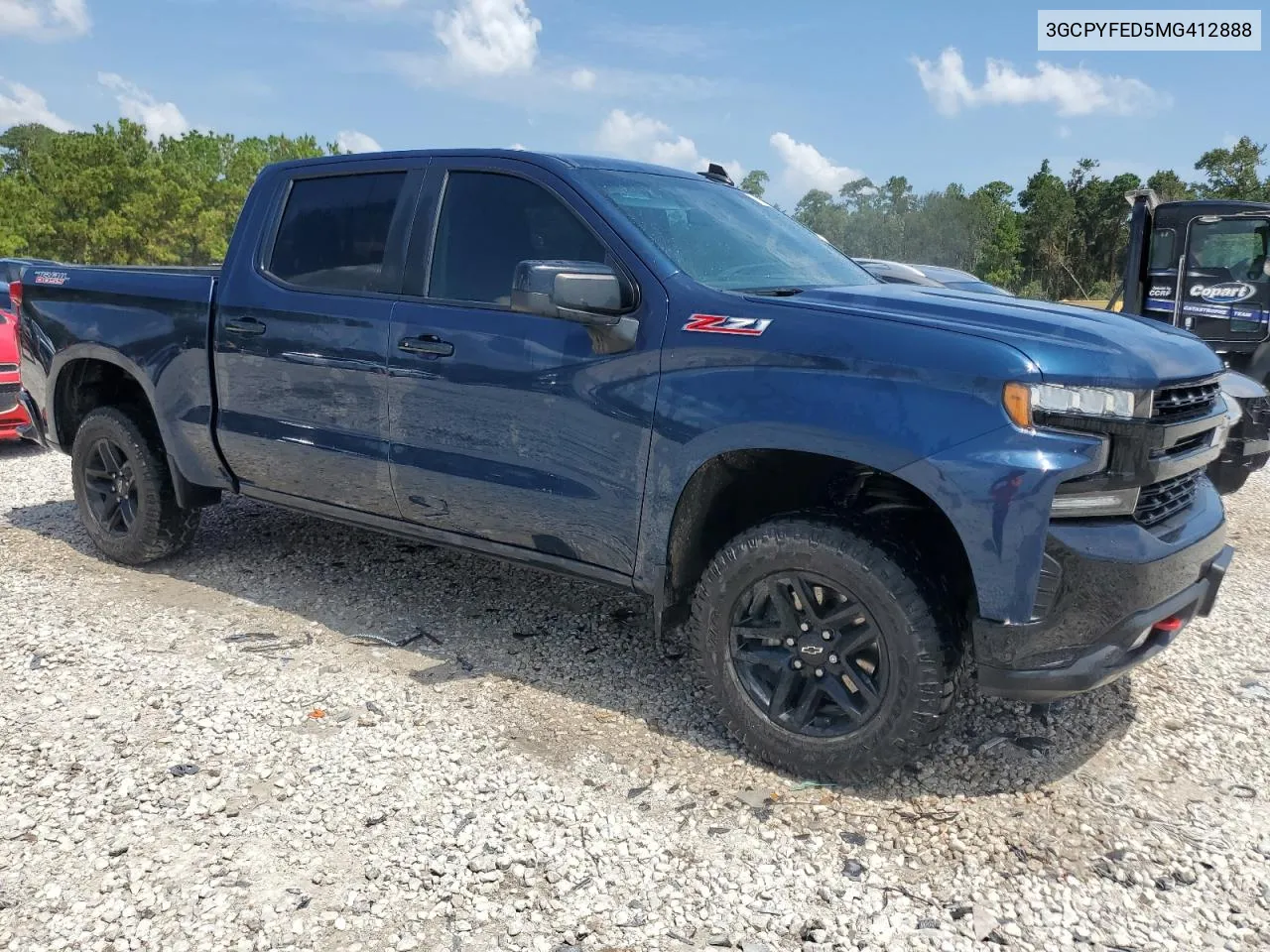 2021 Chevrolet Silverado K1500 Lt Trail Boss VIN: 3GCPYFED5MG412888 Lot: 62122564