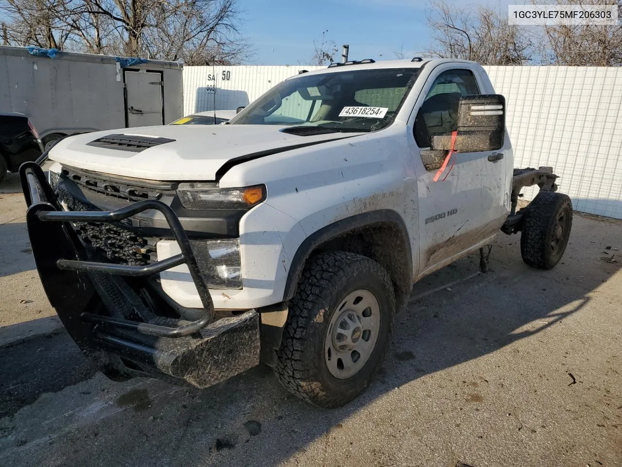 2021 Chevrolet Silverado K2500 Heavy Duty VIN: 1GC3YLE75MF206303 Lot: 62314954