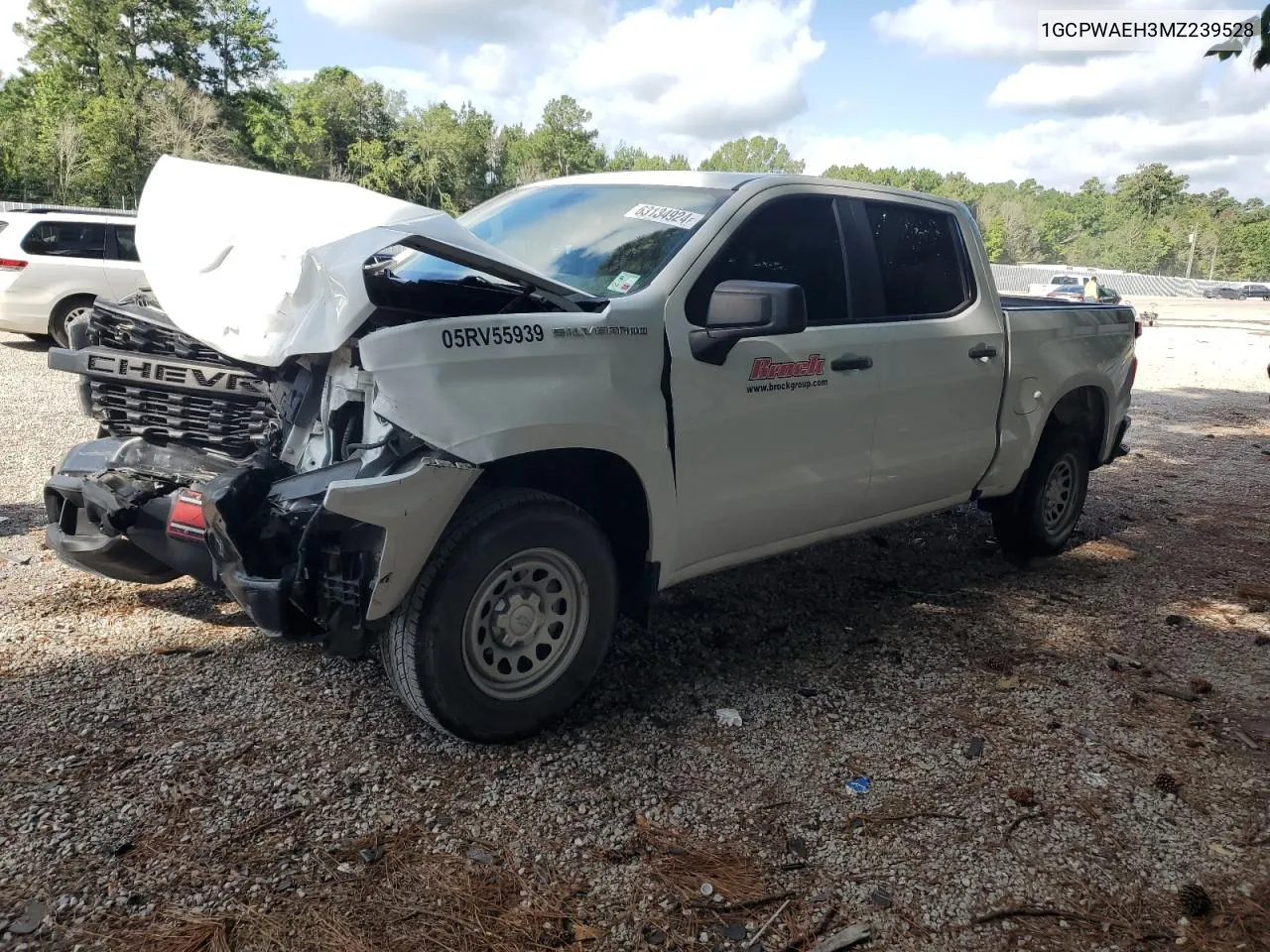 2021 Chevrolet Silverado C1500 VIN: 1GCPWAEH3MZ239528 Lot: 63134924