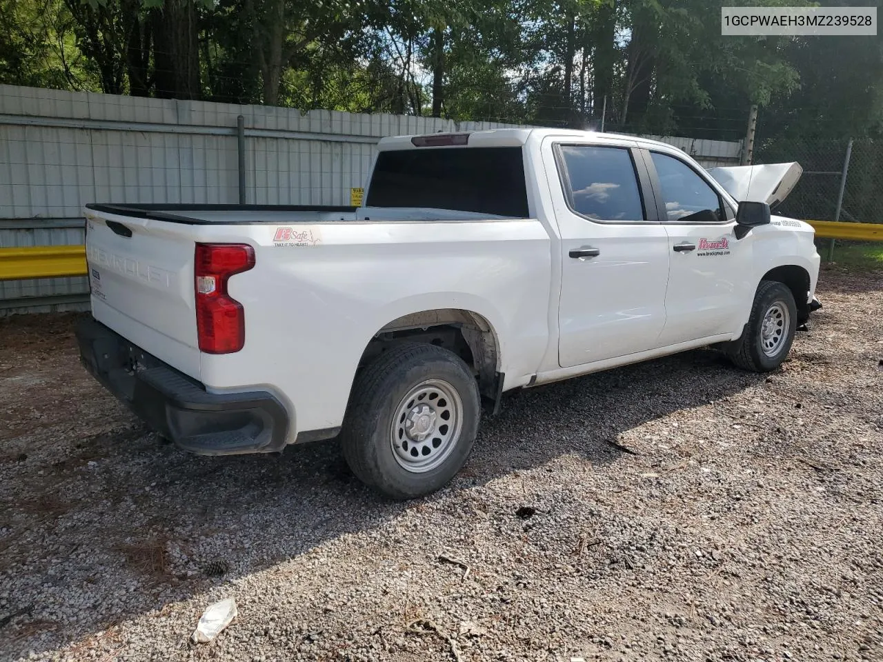 2021 Chevrolet Silverado C1500 VIN: 1GCPWAEH3MZ239528 Lot: 63134924