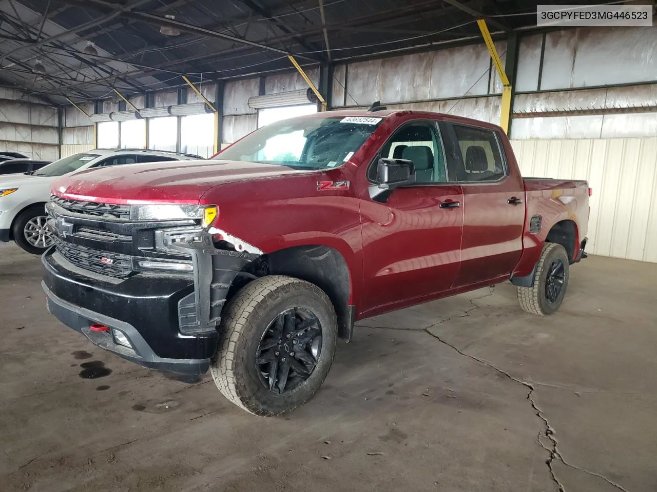 2021 Chevrolet Silverado K1500 Lt Trail Boss VIN: 3GCPYFED3MG446523 Lot: 63652544