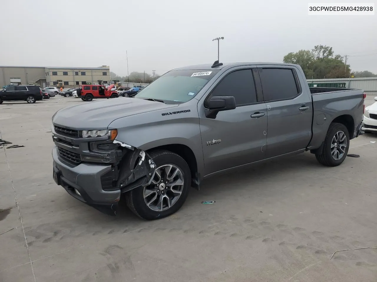 2021 Chevrolet Silverado C1500 Rst VIN: 3GCPWDED5MG428938 Lot: 64185974