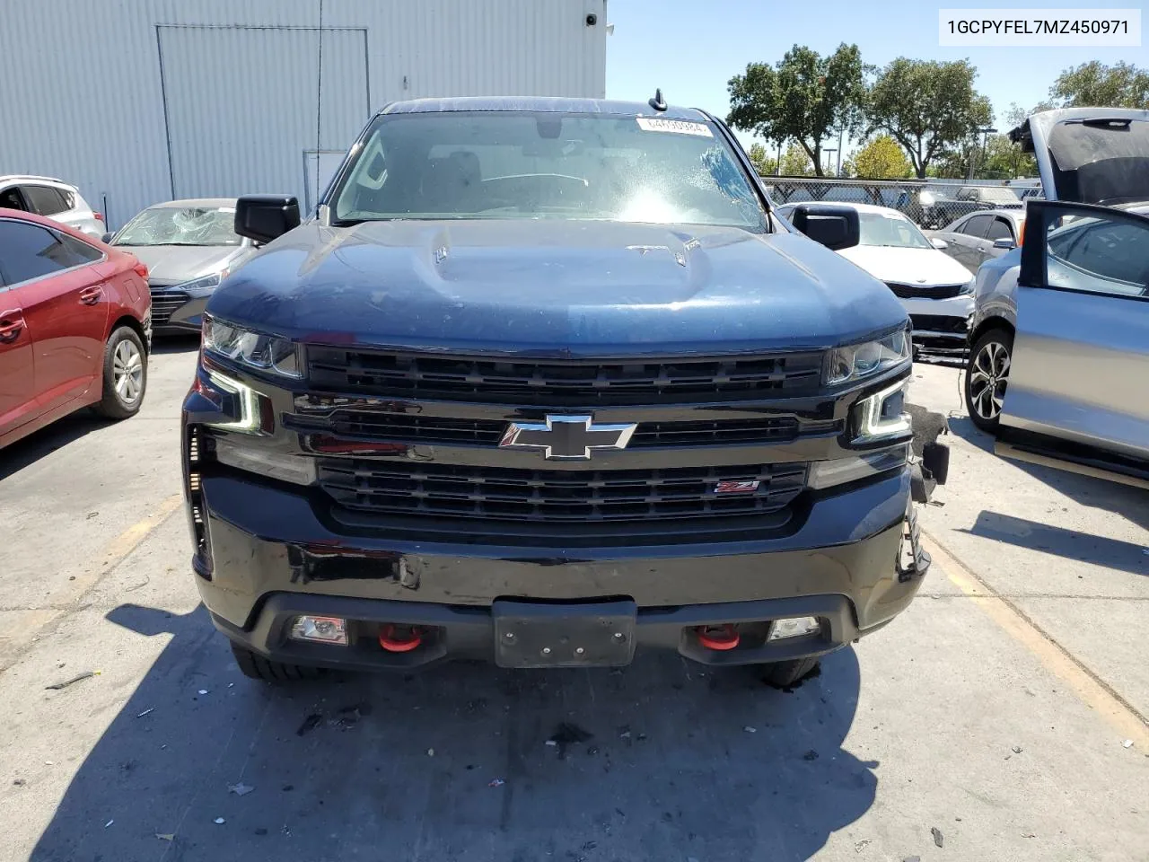 2021 Chevrolet Silverado K1500 Lt Trail Boss VIN: 1GCPYFEL7MZ450971 Lot: 64690984