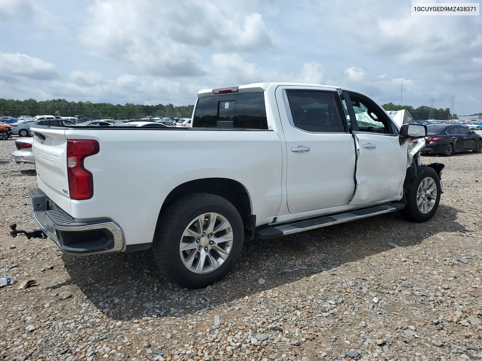 2021 Chevrolet Silverado K1500 Ltz VIN: 1GCUYGED9MZ438371 Lot: 64782434