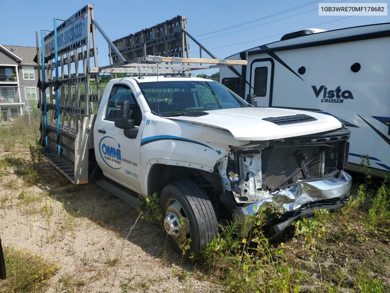 2021 Chevrolet Silverado C3500 VIN: 1GB3WRE70MF178682 Lot: 64874244