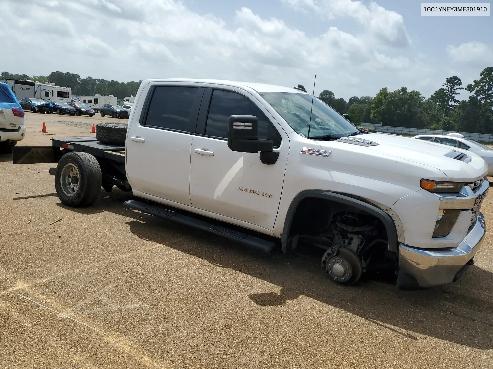 2021 Chevrolet Silverado K2500 Heavy Duty Lt VIN: 1GC1YNEY3MF301910 Lot: 65375484