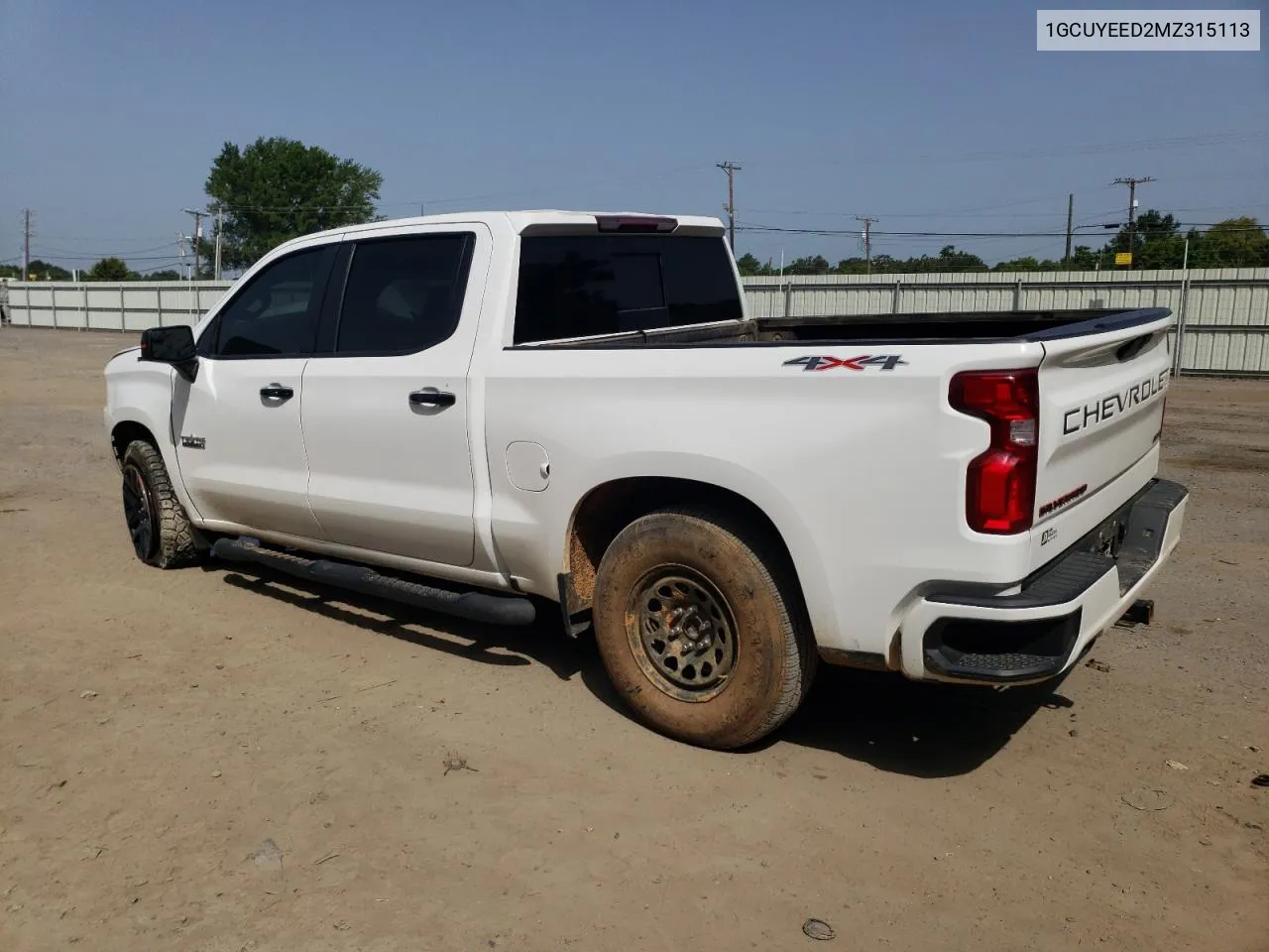 2021 Chevrolet Silverado K1500 Rst VIN: 1GCUYEED2MZ315113 Lot: 65649584