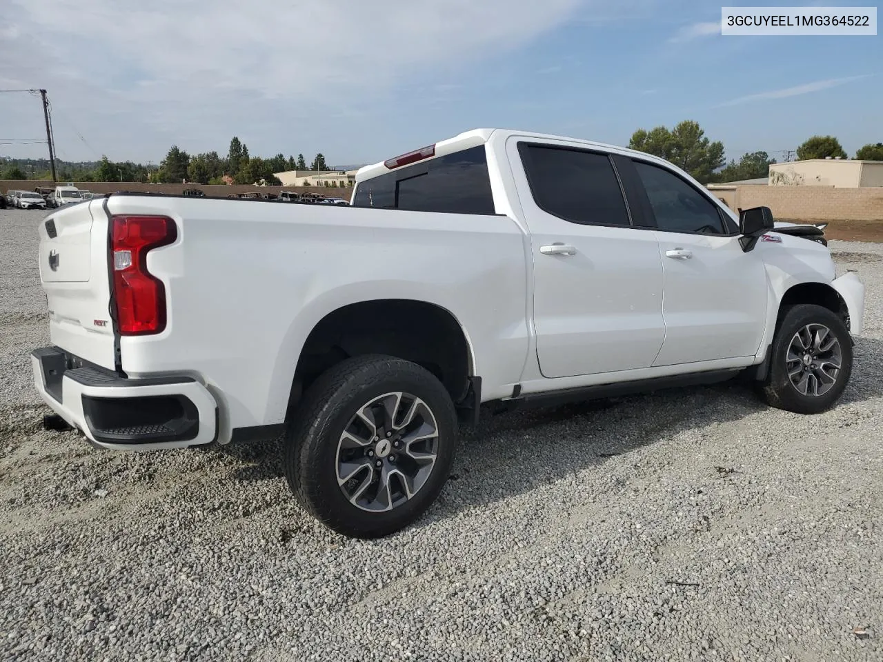 2021 Chevrolet Silverado K1500 Rst VIN: 3GCUYEEL1MG364522 Lot: 65653904