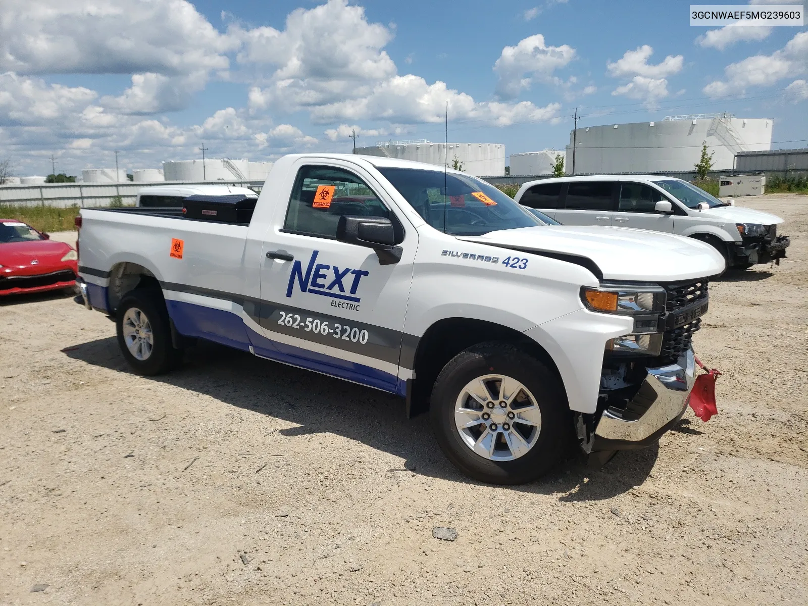 2021 Chevrolet Silverado C1500 VIN: 3GCNWAEF5MG239603 Lot: 66011494