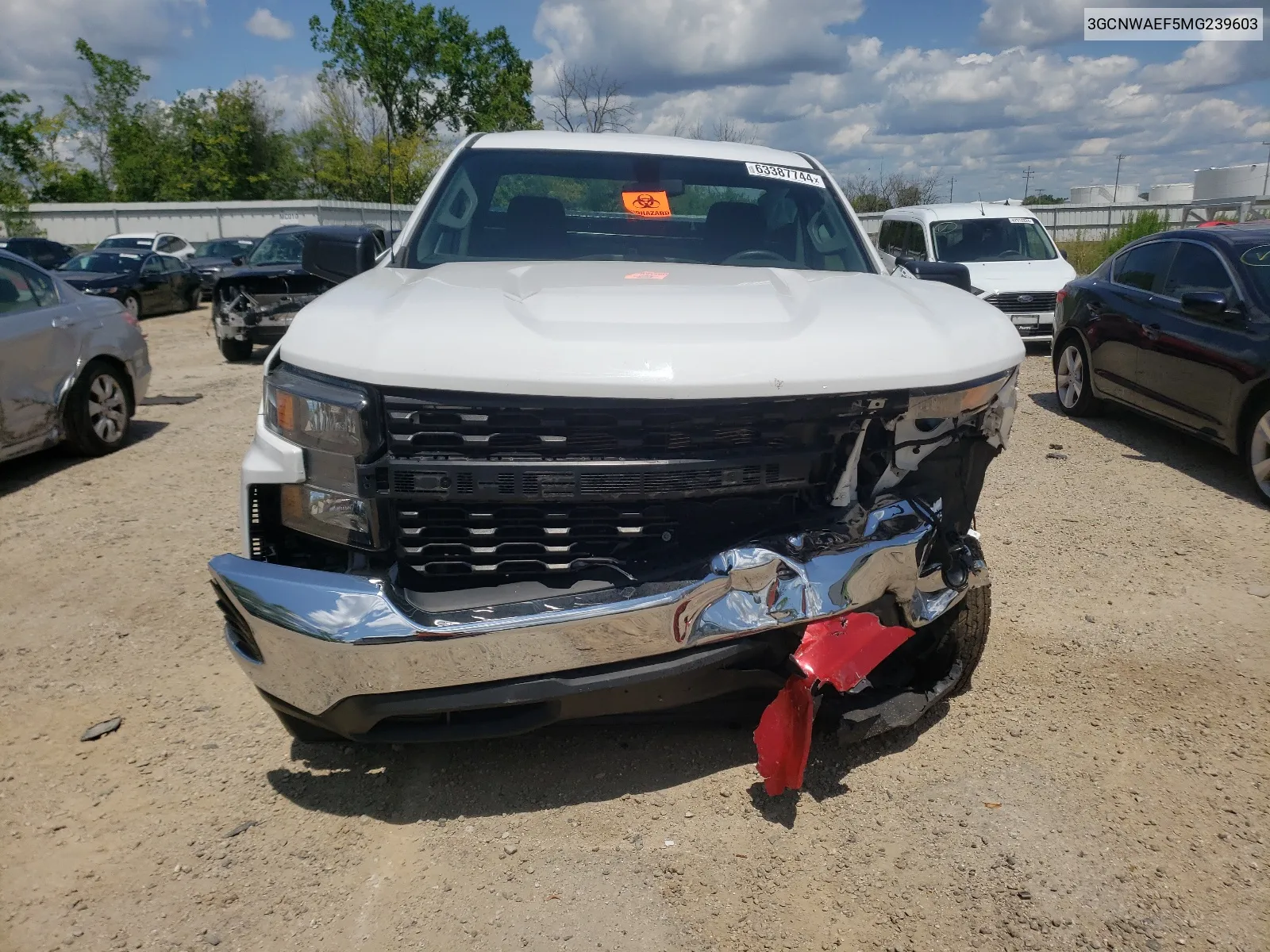 2021 Chevrolet Silverado C1500 VIN: 3GCNWAEF5MG239603 Lot: 66011494