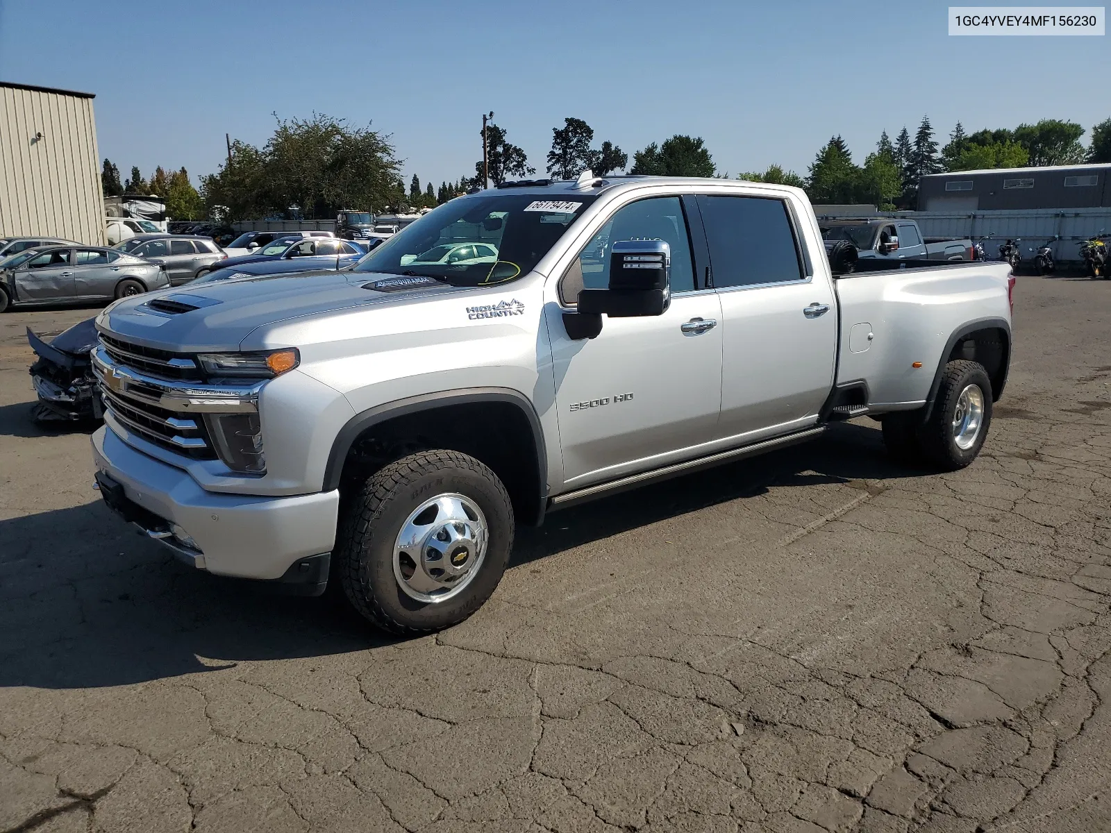 2021 Chevrolet Silverado K3500 High Country VIN: 1GC4YVEY4MF156230 Lot: 66179474