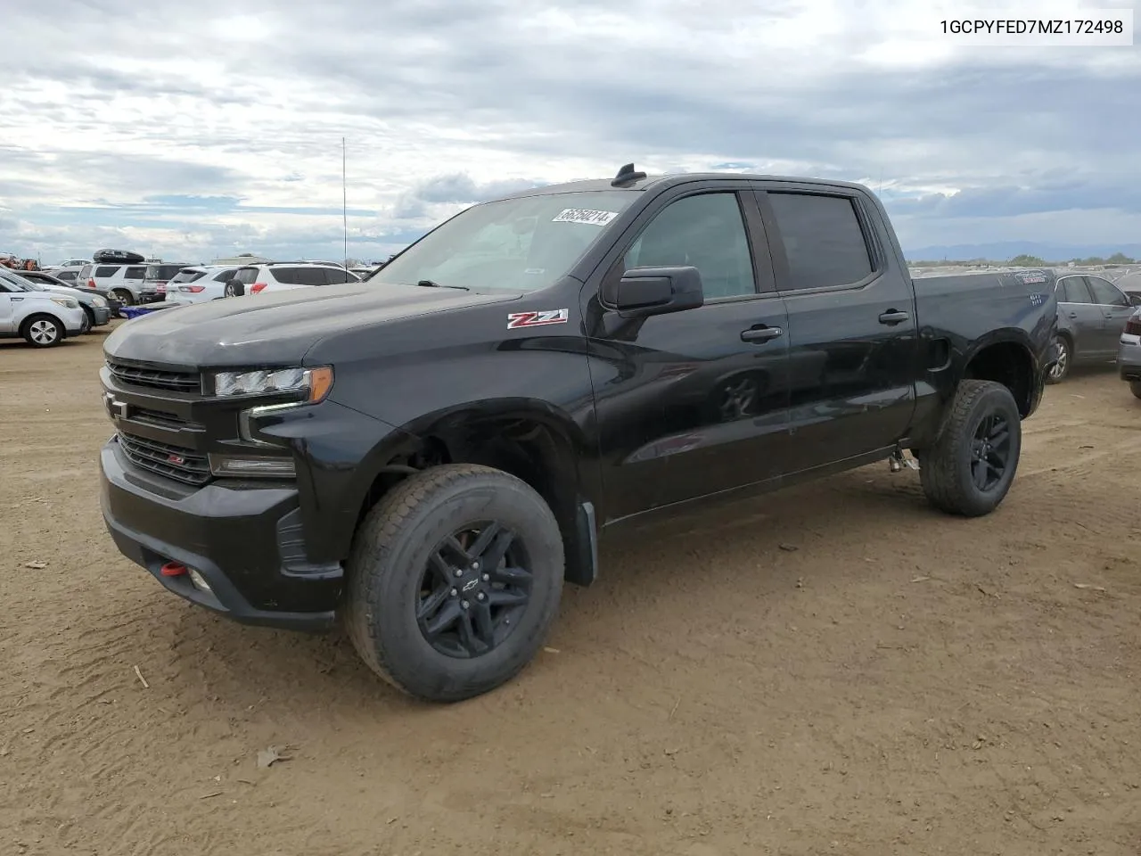 2021 Chevrolet Silverado K1500 Lt Trail Boss VIN: 1GCPYFED7MZ172498 Lot: 66250214