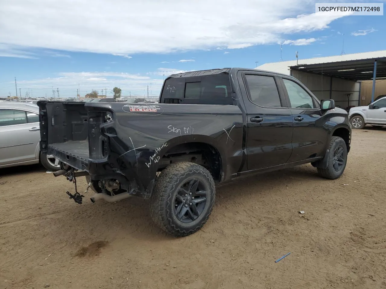 2021 Chevrolet Silverado K1500 Lt Trail Boss VIN: 1GCPYFED7MZ172498 Lot: 66250214