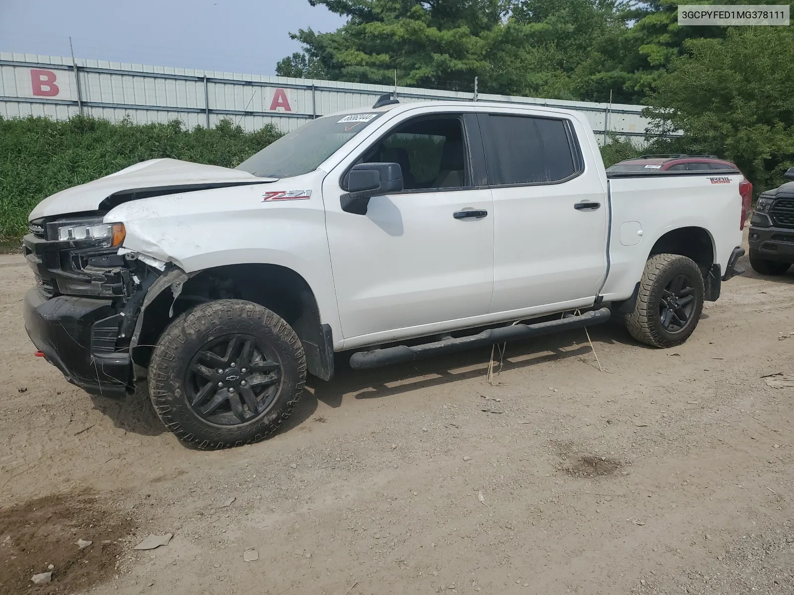 2021 Chevrolet Silverado K1500 Lt Trail Boss VIN: 3GCPYFED1MG378111 Lot: 66862444