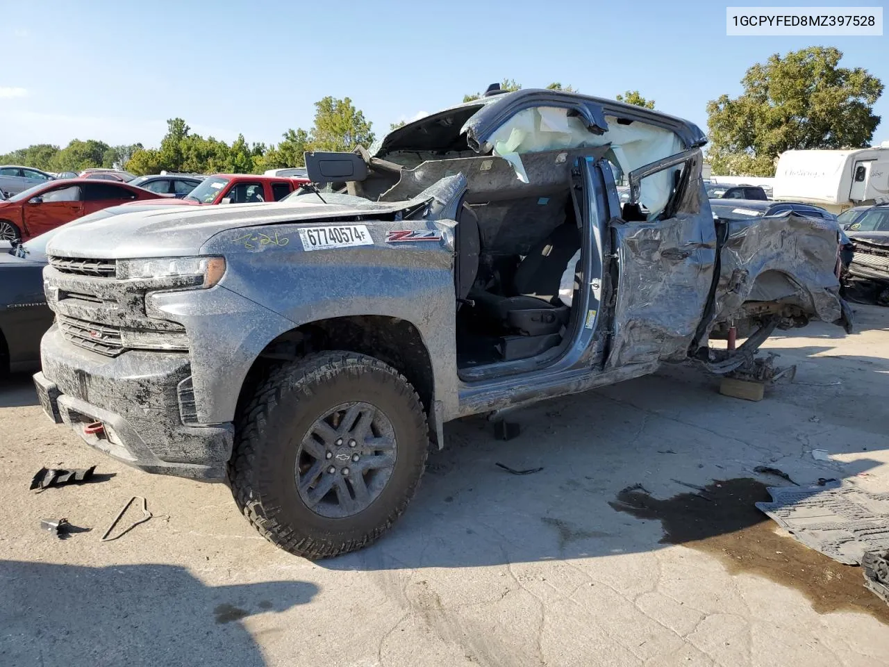 2021 Chevrolet Silverado K1500 Lt Trail Boss VIN: 1GCPYFED8MZ397528 Lot: 67740574