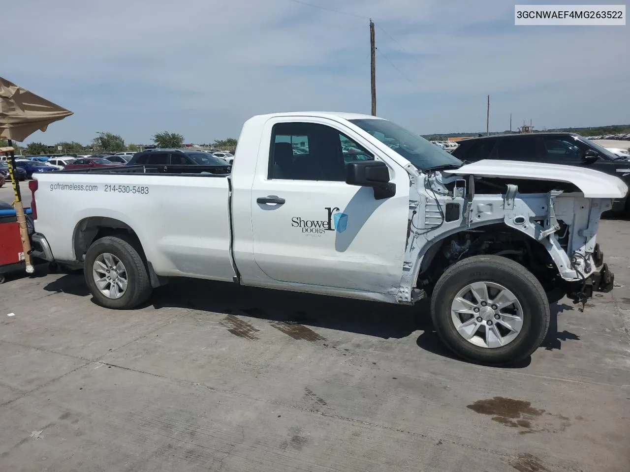 2021 Chevrolet Silverado C1500 VIN: 3GCNWAEF4MG263522 Lot: 67958634