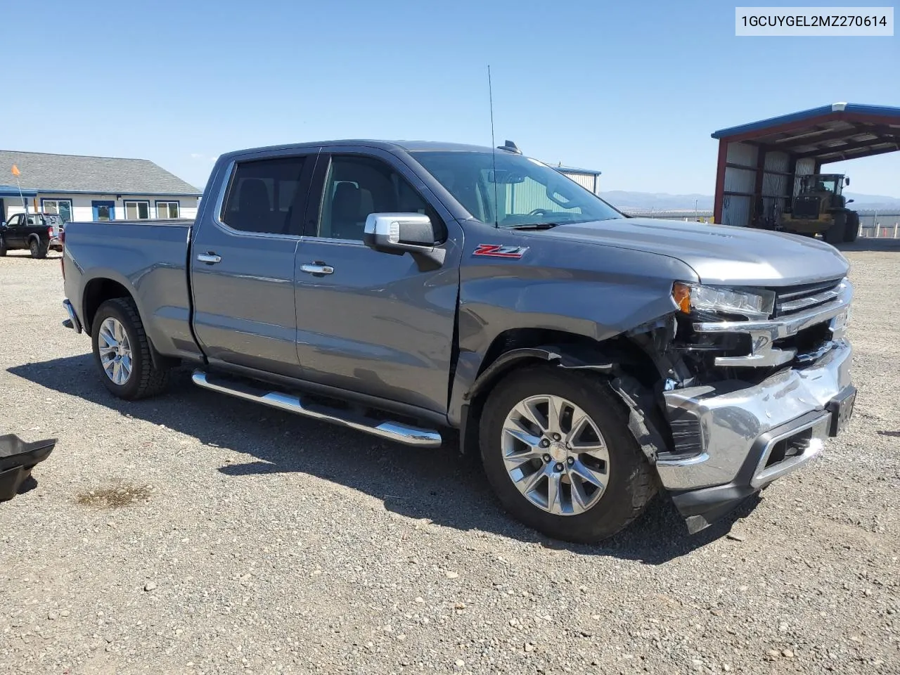 2021 Chevrolet Silverado K1500 Ltz VIN: 1GCUYGEL2MZ270614 Lot: 68134234