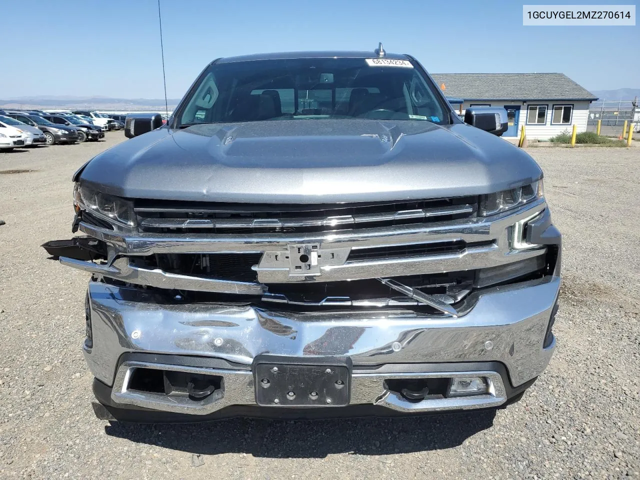 2021 Chevrolet Silverado K1500 Ltz VIN: 1GCUYGEL2MZ270614 Lot: 68134234