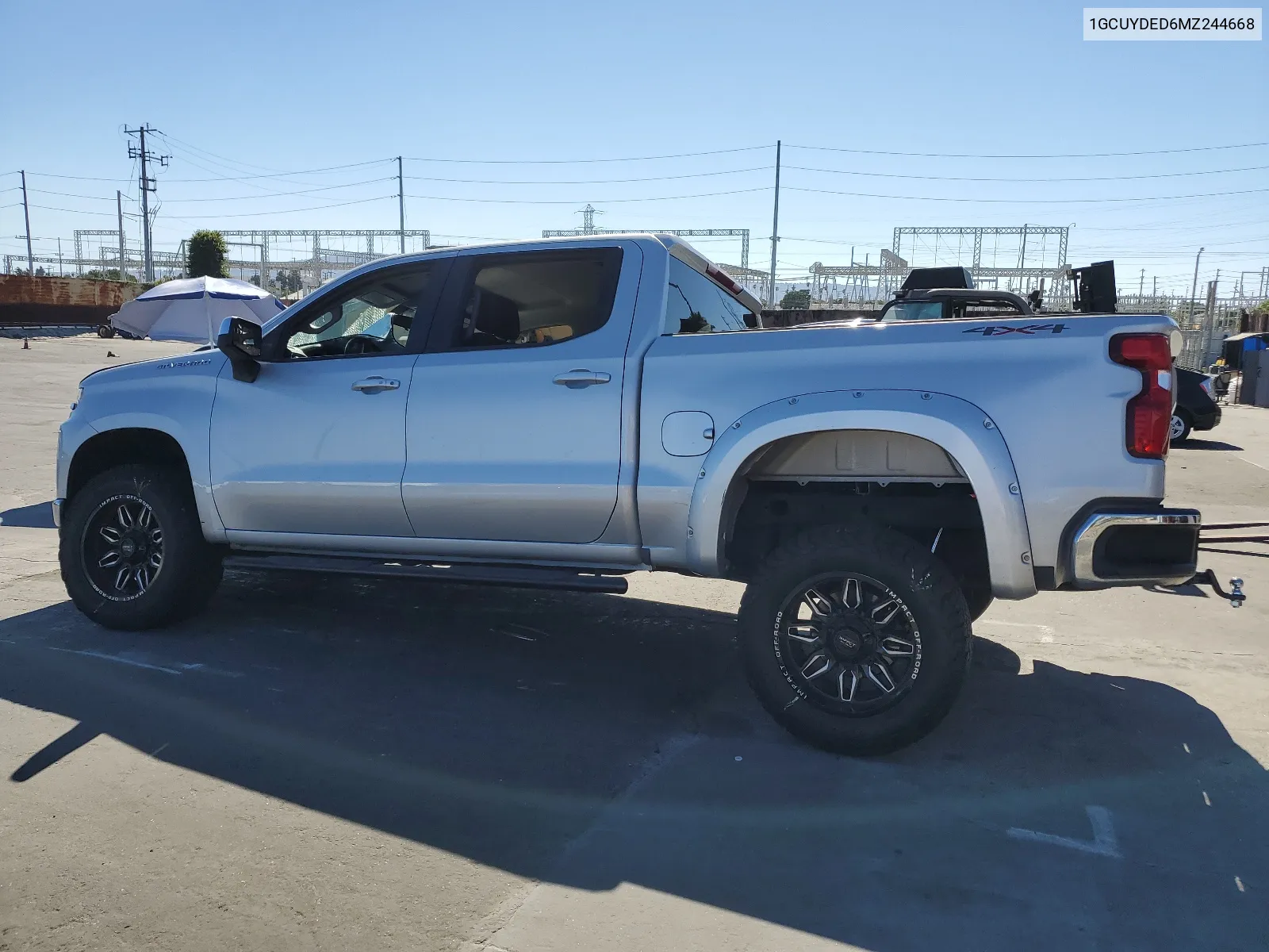 2021 Chevrolet Silverado K1500 Lt VIN: 1GCUYDED6MZ244668 Lot: 68135424