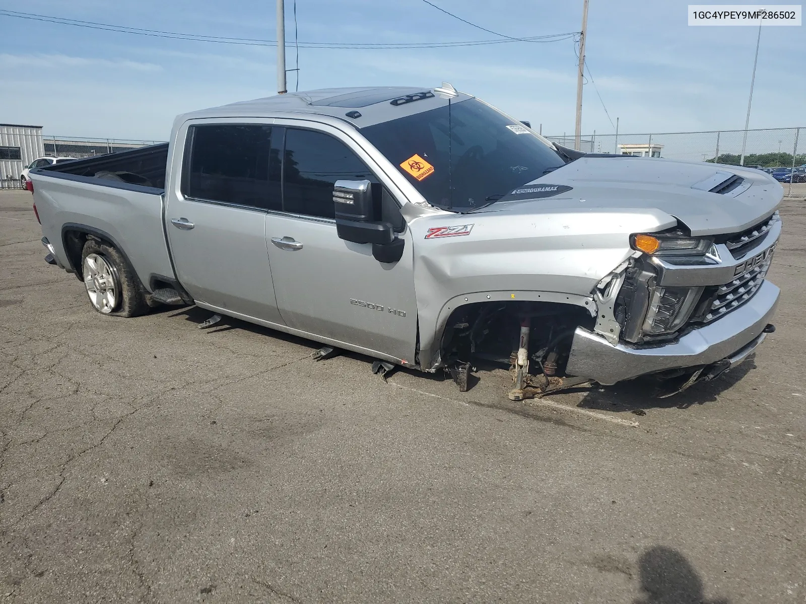 2021 Chevrolet Silverado K2500 Heavy Duty Ltz VIN: 1GC4YPEY9MF286502 Lot: 68140644