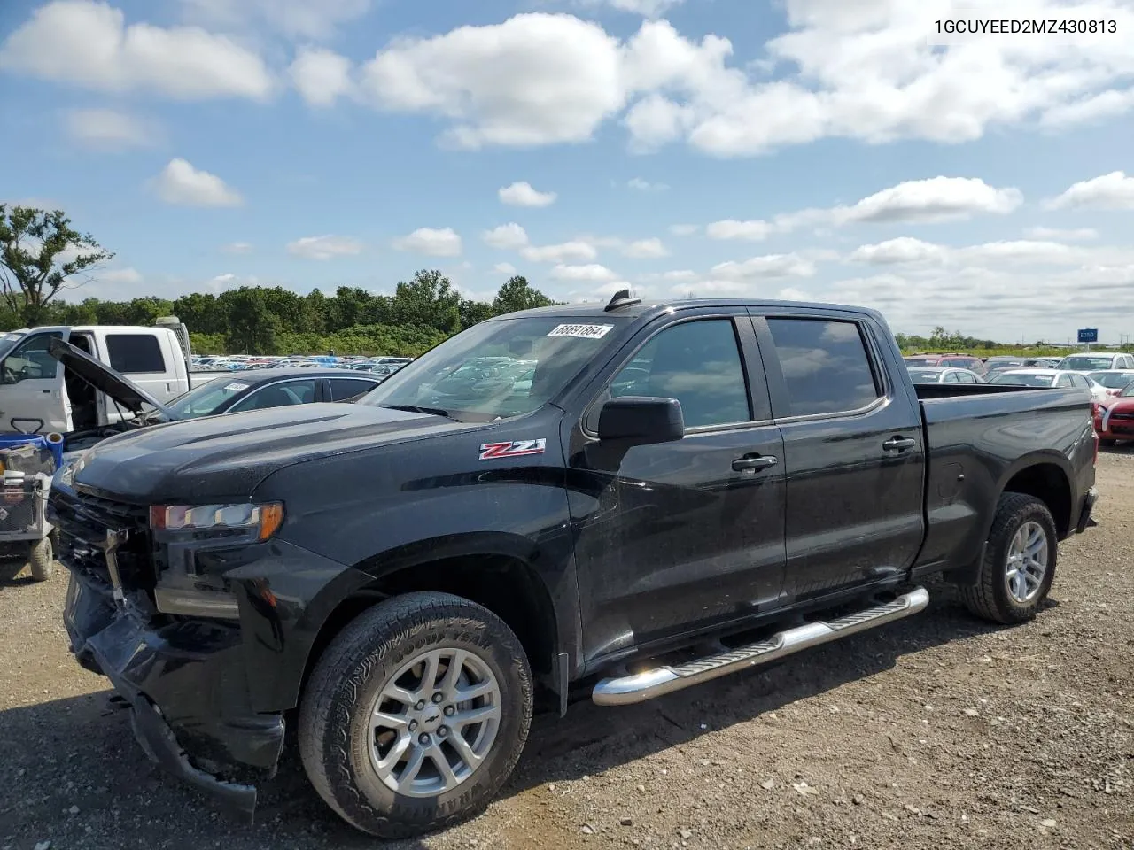 2021 Chevrolet Silverado K1500 Rst VIN: 1GCUYEED2MZ430813 Lot: 68691864